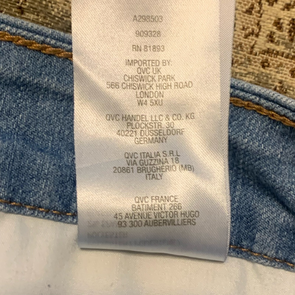 Susan Graver Stretch Denim Straight Leg Jeans - Picture 7 of 7